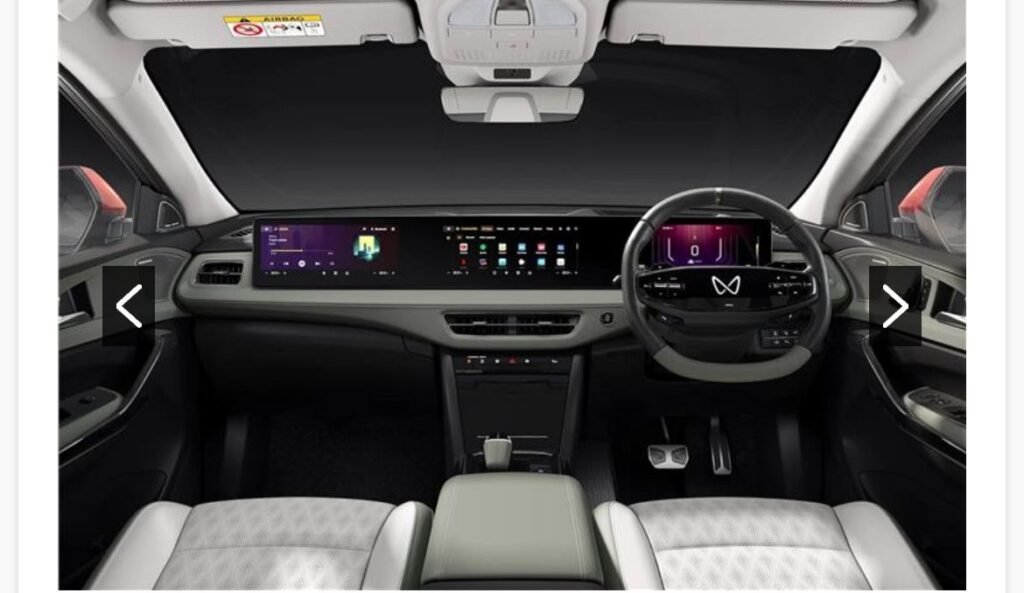 Mahindra BE 6e में 7 एयरबैग्स, ADAS लेवल 2+ (लैन-कीप असिस्ट, अडैप्टिव क्रूज़ कंट्रोल), और 360-डिग्री कैमरा जैसे फीचर्स हैं।