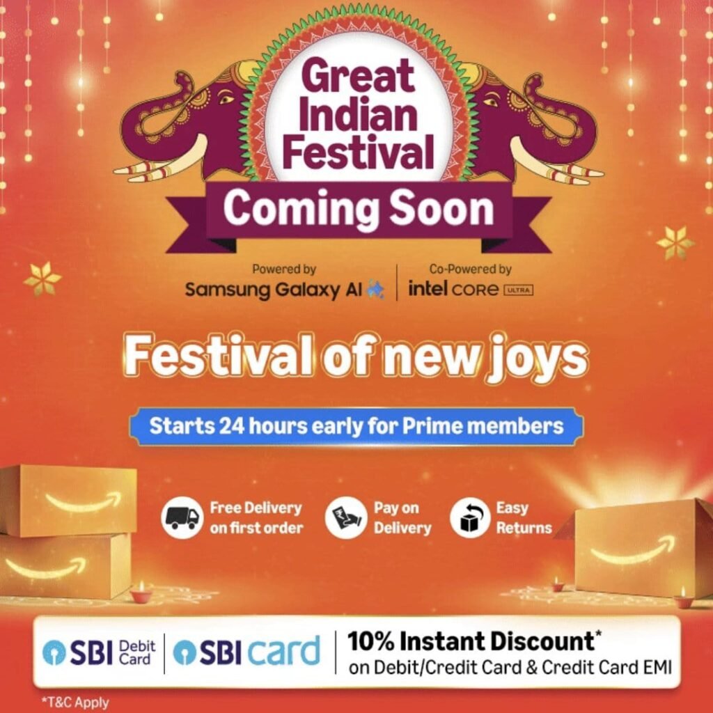 Flipkart Big Billion Days 2025, Amazon Great Indian Festival Sale 2025